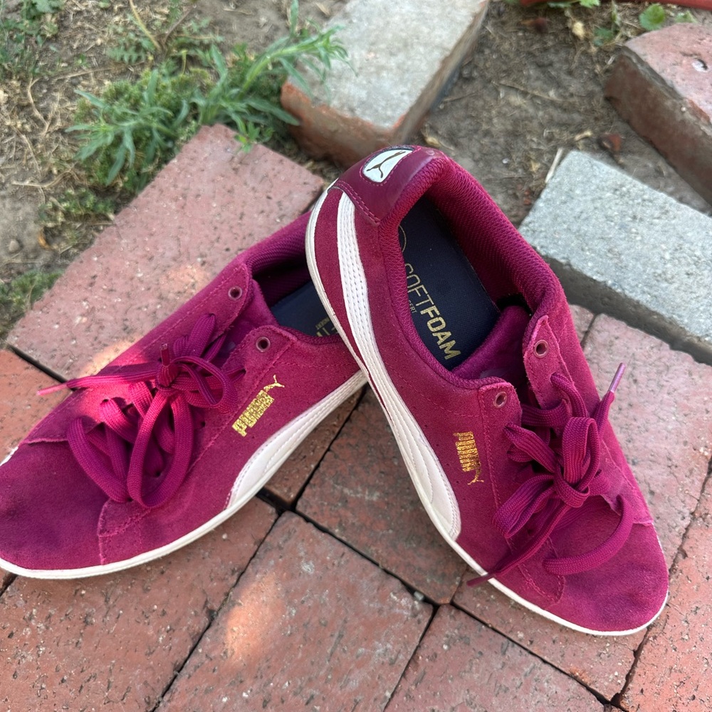 Puma Purple Sneakers Casual Athletic Shoes